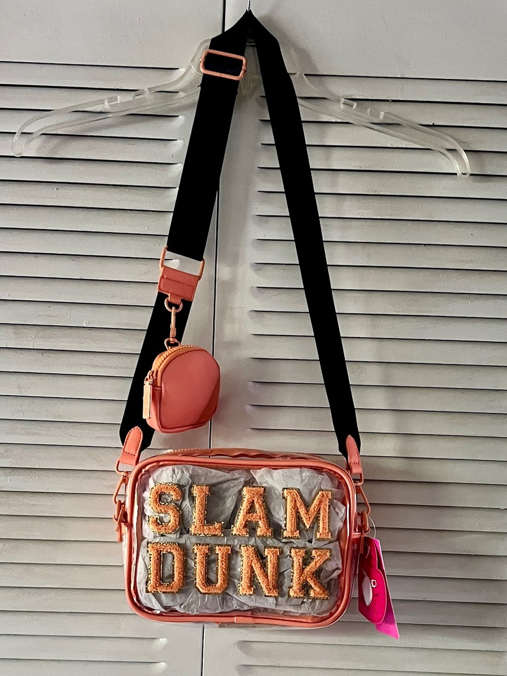 Betsey Johnson “Slam Dunk" Crossbody Bag with Removable Pouch